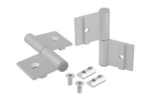 Hinges aluminum, in-frame, with step Hinges aluminum, in-frame, with step