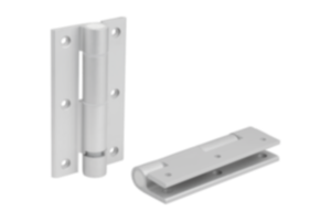 Spring hinges aluminum profile with damping Spring hinges aluminum profile with damping