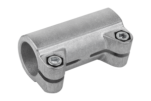 Tube clamps, straight, aluminum Tube clamps, straight, aluminum