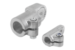 Tube clamps swivel half aluminum, with raised teeth Tube clamps swivel half aluminum, with raised teeth