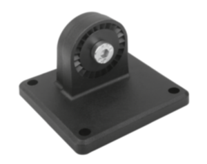 Tube clamps swivel base sunken teeth, plastic Tube clamps swivel base sunken teeth, plastic
