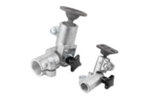Tube clamps swivel, aluminum with ball joint Tube clamps swivel, aluminum with ball joint