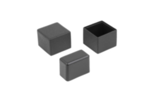 Protective caps, plastic for square tubes Protective caps, plastic for square tubes