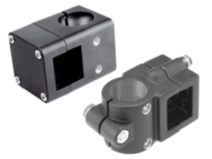 Linear actuator connector clamps cross Linear actuator connector clamps cross