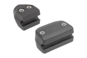 Pinces simples en plastique pour guides latéraux ronds Pinces simples en plastique pour guides latéraux ronds