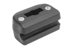 Pinces simples en plastique pour fers plats pour guides latéraux ronds Pinces simples en plastique pour fers plats pour guides latéraux ronds