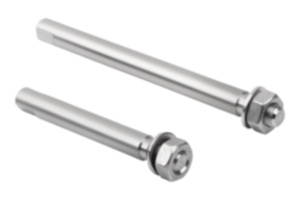 Boulon en inox pour pinces doubles en plastique Boulon en inox pour pinces doubles en plastique