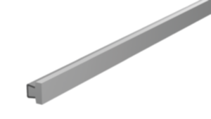 Guides latéraux en plastique plats avec profil d’arrêt conique Guides latéraux en plastique plats avec profil d’arrêt conique