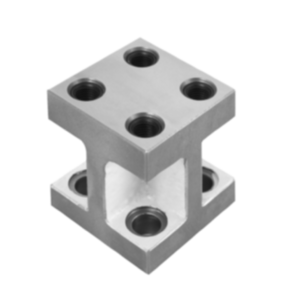 Riser blocks, gray cast iron Style H, short version Riser blocks, gray cast iron Style H, short version