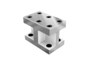 Riser blocks, gray cast iron Style H, long version Riser blocks, gray cast iron Style H, long version