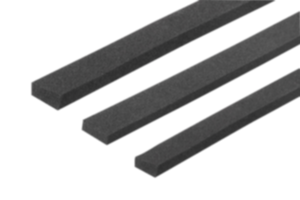 Cellular rubber rectangular profiles EPDM or CR, self-adhesive Cellular rubber rectangular profiles EPDM or CR, self-adhesive