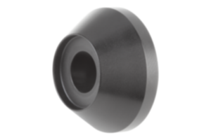 Rondelles de finition en aluminium, forme conique, pour poignées de manutention rondes Rondelles de finition en aluminium, forme conique, pour poignées de manutention rondes