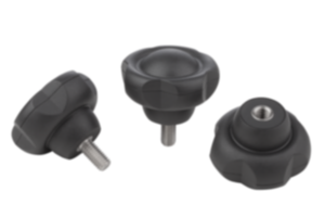 Boutons cinq lobes antibactériens, inox Boutons cinq lobes antibactériens, inox