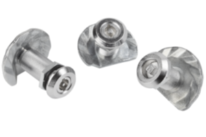 Compression latches with stepped cam Compression latches with stepped cam