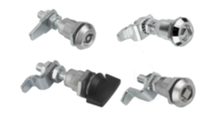 Compression latches, zinc with adjustable tongue height Compression latches, zinc with adjustable tongue height