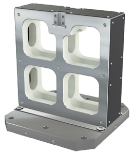 Équerres doubles en fonte grise pour palettes interchangeables Équerres doubles en fonte grise pour palettes interchangeables