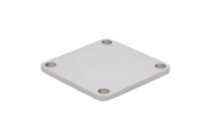 Base plate for sliding clamps for square bars Base plate for sliding clamps for square bars