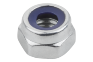 Nyloc Nylock 10 Tuercas De Bloqueo De Nylon De Acero Brillante ZINC
