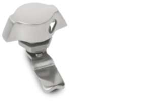 Quarter-turn locks, stainless steel 1.4401 with wing grip and hole for padlock Quarter-turn locks, stainless steel 1.4401 with wing grip and hole for padlock