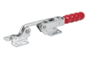 Toggle hook clamps, steel or stainless steel, horizontal with catch plate Toggle hook clamps, steel or stainless steel, horizontal with catch plate