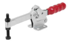 Toggle clamps horizontal with flat foot and full holding arm Toggle clamps horizontal with flat foot and full holding arm