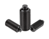 Spring plungers with hexagon socket and flattened thrust pin, steel