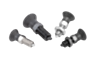 Indexing plungers with rotation lock and lead-in chamfer