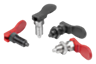 Indexing plunger with cam lever, steel or stainless steel