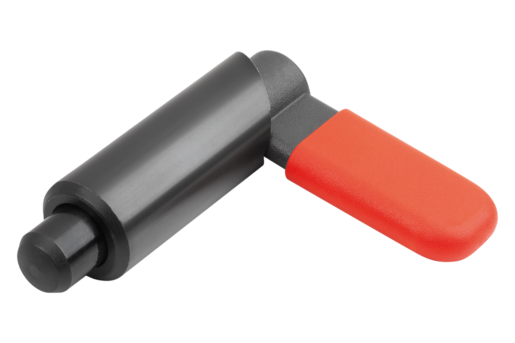 Cam-action indexing plungers, Form F, with grip cap, metric