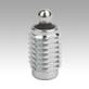 Lateral spring plungers with seal, thrust pin steel or POM