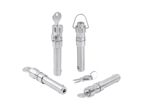 Ball lock pins, stainless steel lockable