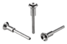 Ball lock pins with mushroom grip, stainless steel, with high shear strength