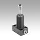 Swing clamps, hydraulic, compact, double / single-acting with spring return, Form A, flange under