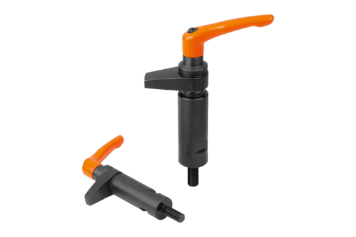 Hook clamp with collar and adjustable handle with clamping force intensifier