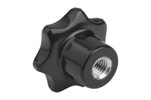 Star grips similar to DIN 6336 metal parts stainless steel style K with tapped bushing