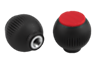 Spherical knobs with internal thread - inch