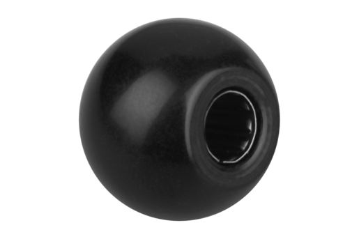 Ball knobs, smooth, DIN 319 enhanced, Form L, with clamping sleeve