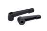 Non-adjustable clamp levers with square socket