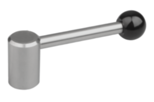 Tension lever, stainless steel, with reamed hole, 0 degrees