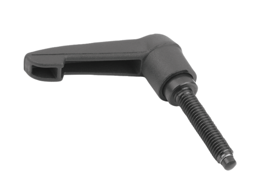 Adjustable Handles with thrust pad, Style F, with half-dog point