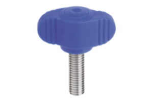 Wing grips "Miniwing", plastic, visually detectable with male thread