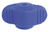 Wing grips "Miniwing", plastic, visually detectable with female thread