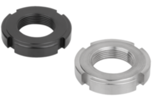 Slotted round nuts DIN 1804