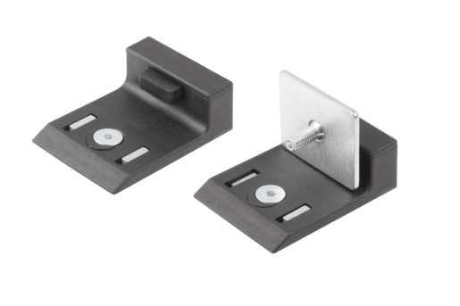 Door stops plastic
for aluminium profile with buffer or with magnetic catch