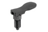 Indexing plunger with cam lever, steel or stainless steel, style A, inch