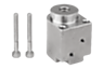 Locating adapters, flange, stainless steel, pneumatic