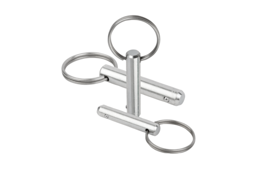 Locking pins with key ring