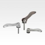 Cam levers internal and external thread, stainless steel