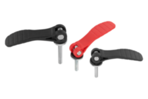 Cam Lever with plastic handle
with external thread, steel or stainless steel, inch