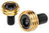 Cam screws with knife edge washer